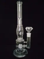hoch: 35 cm Honeycomb Bong Herstellung Heißer Verkauf Glas Wasserpfeife mit Reifen Stil und Wabenglas Diffusor Percolator Glas Bongs