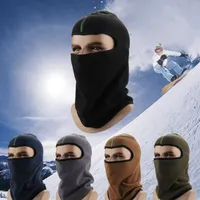 冬の帽子の厚いマスク暖かい帽子フリースサイクリングキャップのオートバイスキース​​ポーツ防風キャップ戦術マスクZZA902