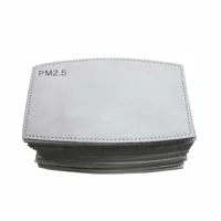 PM2.5 Filter Pad 5 livelli maschera Filtri batuffolo di cotone della maschera di filtro sostituibile Fetta 100PCS / lot
