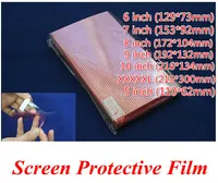 Free Ship 100pcs CLEAR Universal XXXXL 5 6 7 8 9 10 inch Grid Screen Protector Composite film for Mobile Phone GPS MP4 PDA