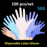 使い捨て手袋ラテックスクリーニング手袋左右手普遍的な家庭用クリーニング手袋キッチン/ガーデングローブ