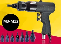 M3 ~ M12 Pneumatische Riveter Pull Setter met zelfborgende draadkoppen Air Rivet Nut Gun Puller Tools
