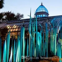 Elegante New Murano Vidro Reeds para Garden Art Decoração Custom Made Hand Blown escultura de vidro 90 centímetros 120 centímetros 150 centímetros