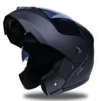 DSSTYLES Outdoor -Radsportgeräte Unisex Doppellinsen -Reithelm Rennhelm Modular Dual Objektiv Motorrad hochziehen