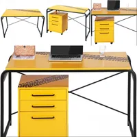 Gelb Pc Schreibtisch-Computer-Schreibtisch Home Office-Studie Tabellen-Laptop-Tabellen-Computer-Wohnzimmer-Dekoration