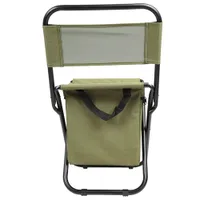 Folding Backrest Chair PVC Water Resistant Portable Ice Thermos Bag Fishing Stool For Fishing Going Out Picnic Camping Travel