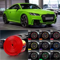 8M Car Wheel Hub Rim Edge Protector Ring Tire Strip Guard Rubber Sticker Decals For Audi TT RS