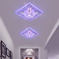 Modern LED Ceiling Lamp Aisle Passageway Ceiling Lights Home Indoor Lighting Surface Mounted Recessed Crystal Porch Spotlight