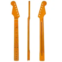 Mástil de guitarra de arce izquierdo zurdo amarillo clásico para Fender Stratocaster Strat p7