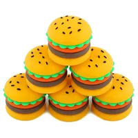 Contenitori di cera antiaderente Forma di hamburger in silicone 5 ml Fumo Contenitore per alimenti PER PASSEGGIO PER STRUMENTO DAB VAPE VAPIZZATORE