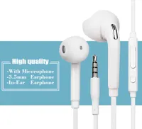 Wired 3.5mm In-Ear hörlurar hörlurar med mikrofon och fjärrkontroll hörlurar för Samsung Galaxy S3 S4 S5 S6 Edge Note3 Not4 för Xiaomi