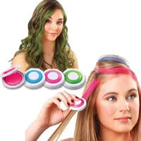 2019 6 cores de cabelo temporária giz tintura em pó com salão de cabeleireiro rímel diy cuidados com os cabelos styling