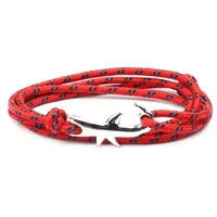 18 couleurs en option Vente chaude Viking Bracelets pour hommes et femmes Shark Shark Bracelet de corde multicouche Homme Femme Hommes Bijoux