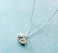 Small 1pc Freshwater Pearl Into The Shell Shape Pendant Necklace 100% Real. 925 Sterling Silver Fine Jewelry Gtlx1582 J190707