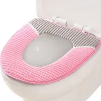 Toiletten deckt den Sitz Deckel-Pad-Badezimmer-Beschützer CloseTestool weiche wärmer Sockel-Pan Alle Form Toilettensitze Abdeckmatte WC-Gehäuse