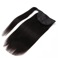 9A Ponytail Claw Clip Extensiones de cabello 100% Virgen Brasileño Peruano Malasia India Remy Humano Horseta Color 1b Rubia 613