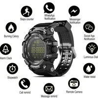 EX16 Akıllı İzle Bluetooth Su Geçirmez IP67 Akıllı Saatler Relogios Pedometre Kronometre Spor Bilezik iPhone Android Telefon Için