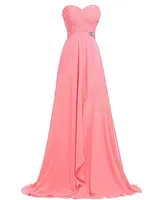 2019 Ny sexig elegant kristall A-Line Party Gowns med Sweetheart Zipper Pleat Chiffon Plus Storlek Formell Evening Celebrity Dresses Be54