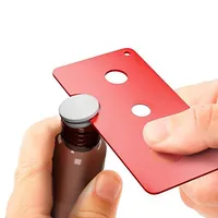 Aceites esenciales Botellas Abridor - (rojo) Aceite esencial clave herramienta para fácilmente remover las tapas de rodillos y el orificio Reductor inserciones en la mayoría de las botellas