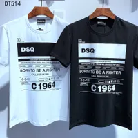 DSQ Phantom Schildkröte 2020SS New Herren Designer T-shirt Pariser Mode Tshirts Sommer DSQ Muster T-Shirt Männliche Top Qualität 100% Baumwolle Top 6863