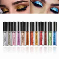 POPFEEL Liquid Diamond Eyeshadow Pearly Metallic Cream 12 Color Glitter Maquillaje de ojos Labios Eyeliner Pigment Festival