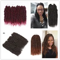Crochet Pasión Twist Long Long Pein for Passion Twist Crochet Extensiones para el cabello Sintético Weave Weave 14 pulgadas Agua a granel Rizado Rizado 2021