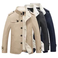 Зимние мужские пальто куртки Parka Flece толстые теплые шерстяные пальто мужские шерстяные мужские чамары
