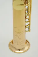Yanagisawa S 902 B (B) Soprano dritto tubo del sassofono di qualità di marca strumenti musicali d'oro lacca ottone Sax con il caso