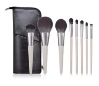 8 piezas de maquillaje Juego de brochas Beauty Tools Flame powder brush Brush Sombra de ojos Brush Set con bolsa