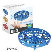 20PCSUFO 제스처 유도 서스펜션 항공기 스마트 비행 접시 조명 UFO 공 비행 항공기 RC 장난감 LED 선물 무인 항공기