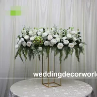 Späteste (keine Blumen einschließlich) Blumen-Wand-Hintergrund-Rose und Hydrangea-Hochzeits-Dekorations-Wand mit Furnierholz-Stand decor318