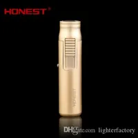 New Arrival Safety lock function HONEST torch lighters butane Jet gas torch lighters Windproof oil butane torch mini cigar case