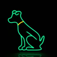 犬の形状の装飾バーサインナイトクラブマルチカラー12Vカスタムネオンサイン