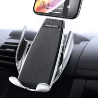 Auto Draadloze oplader voor iPhone XS MAX XR X SAMSUNG S10 S9 Intelligente infrarood Snelle Wirless Opladen Telefoonhouder S5