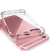For iphone 13 11 pro max xs 6plus 6s plus Cases Shockproof Clear Transparent Airbag Design PC TPU Hybrid Phone Mobile Case Cover