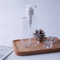200ML250ML Hand sanitizer bottle for disinfectant liquid rectangle shape transparent plastic Pump Bottle Free sea freight