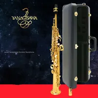 Marque NewJapan Yanagisawa de-901 Saxophone Soprano sib Instruments de musique Brass Sax Soprano Professional avec étui