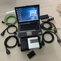 MB Estrela C5 SD Connect C5 com V03 / 2022 Software em 320GB HDD Usado Laptop D630 Auto OBD2 Ferramentas de diagnóstico para Mercdes Veículos