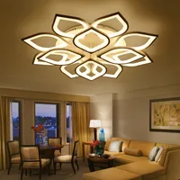 Novo Acrílico Moderno LED Teto Luzes Chandelier para sala de estar Quarto Home Dec Lampara de Techo LED Moderna Fixture