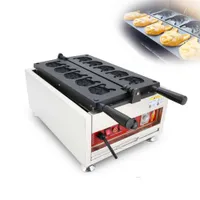 Livsmedelsbearbetning 110V 220V Commercial Dog Head Waffle Maker Baker Machine