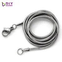 Wholesale 10pcs/lot 316 Stainless Steel Diy Snake Chain Necklace Jewelry High Quality, Accept Customization LSDA10
