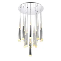 Modern LED hänge ljus fixtur för matsal aluminium hårdvara hängande lampa belysning restaurang dekorerad för 15-30 meter