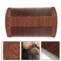 New Boutique Green Sandalwood Comb Gold Wire Sandalwood Bar Comb Handmade Beard&Hair Combs For Women Natural Beautiful Wood