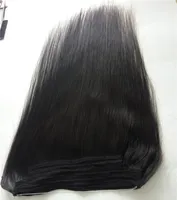 saç uzantılarında Mikro Yüzük İnsan Saç Dokuma Paketler 1 Adet Ayaklı Kolay Balık Hattı # 1b 2. 4. 6. 8. 100g Set% 100 Gerçek Saç Uzantıları
