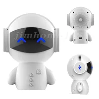 20pcs neueste nette tragbaren Roboter Bluetooth Lautsprecher-Stereo-Freisprecheinrichtung Noise-Cancelling AUX TF MP3 Musik-Player Handy-Anruf