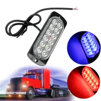 Lámpara de señal 18W Camión de coche Lado de emergencia Strobe LED Luz de advertencia Luz de automóvil Montaje de luces de coche 12 LED Auto Accesorios
