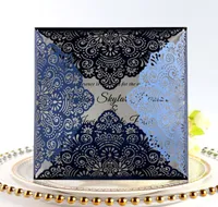 New 4pcs Set High Quality Beautiful Laser Cutout Greeting Card Wedding Butterfly Lace Laser Cutout Invitation Holiday Card Wholesale
