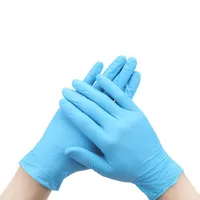 耐久性のある耐久性のあるニトリルの使い捨て可能な手袋ゴムラテックス食品家庭の清掃手袋帯電防止青100ピース/箱DHL UPS
