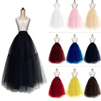5 Katmanlar Kadınlar Petticoat Düğün Gelin Elbise Için Tül Tutu Etek Balo Akşam Balo Kıyafetleri Altskirts CPA1091