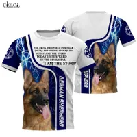 Top 2020 animale di modo Sono una tempesta Pastore Tedesco 3D Full Printed T-shirt da Uomo Donne Harajuku casuale domestico del cane di design stile punk